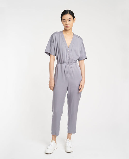 Women Austrian Tencel Tencel Wrap Jumpsuit GWDRS10021G05