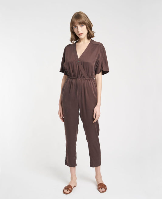 Women Austrian Tencel Tencel Wrap Jumpsuit GWDRS10021G06