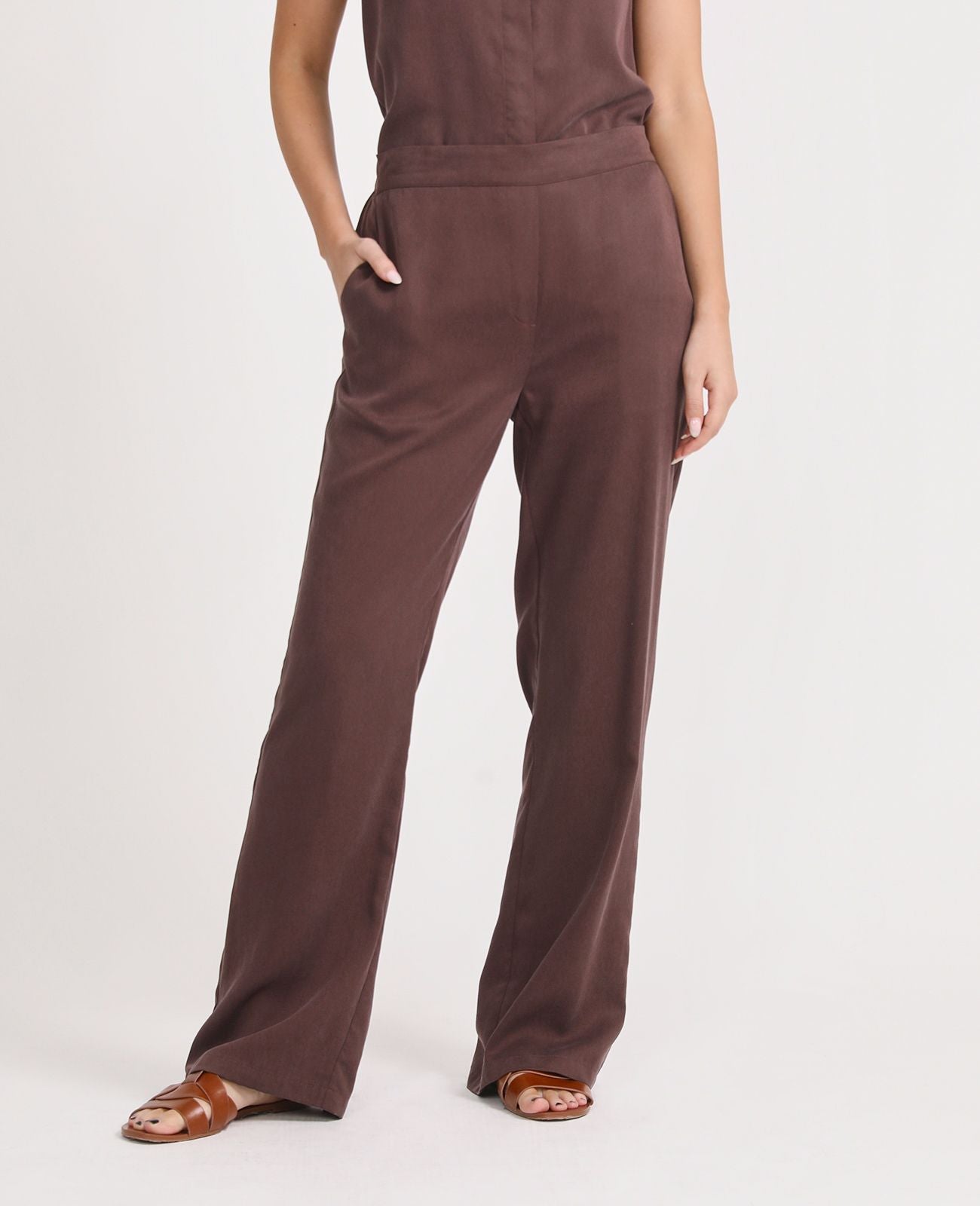 Women Austrian Tencel Tencel Slouchy Pant GWPNT10009G12