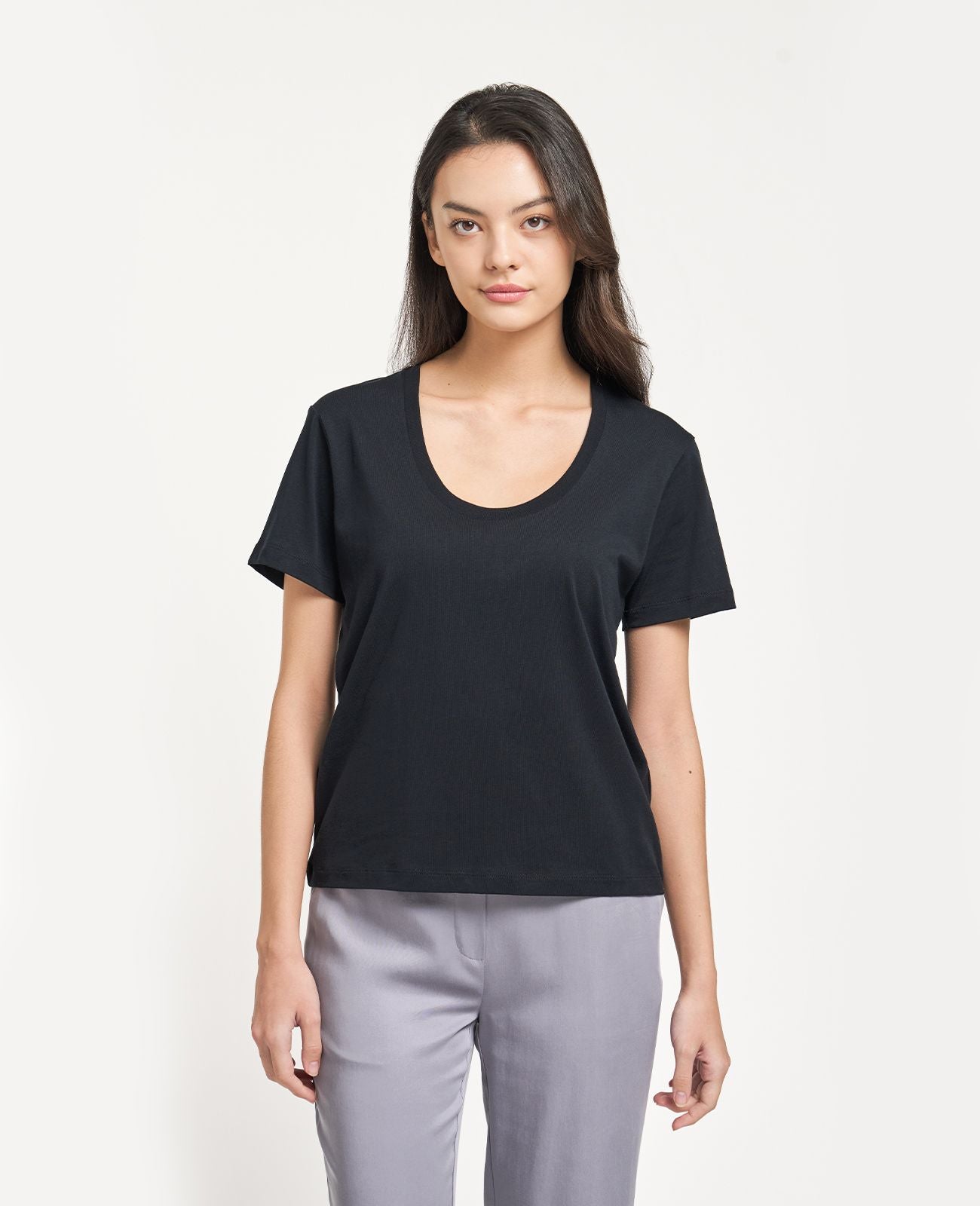 Women Supima Cotton Supima Scoop Neck Tee GWJTP00041G50